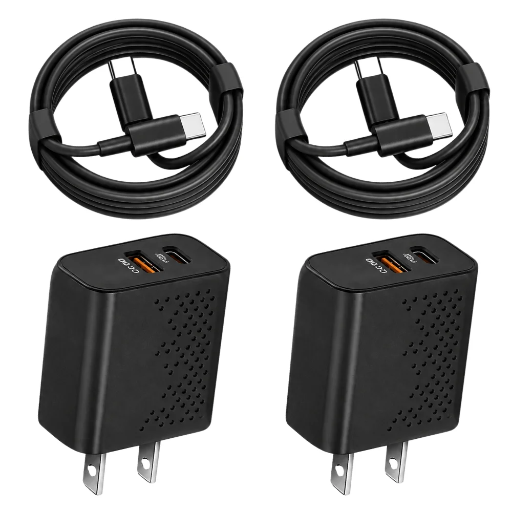 2PCS 35W Super Fast Charger TypeC, 3FT USB-C Cable for iPhone 17 16 15, iPad Pro, Samsung Galaxy, Android, Tablet, Pixel