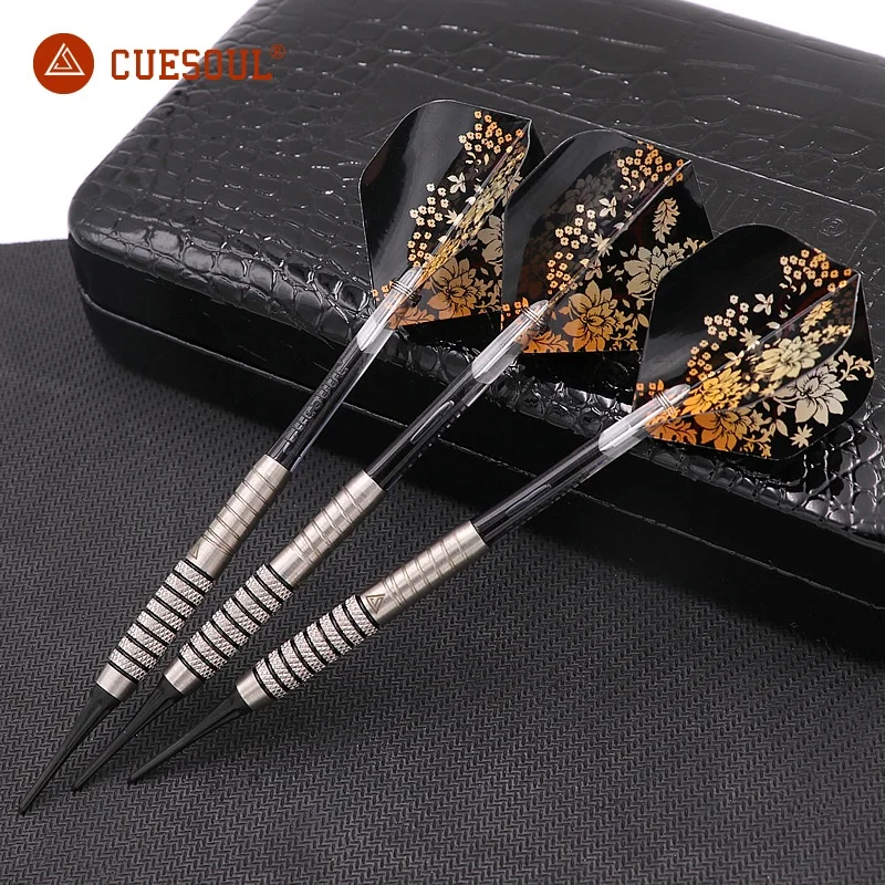 

CUESOUL 90% Tungsten Soft Tip Dart Set 16g/18g Professional Electronic Darts 3 pcs
