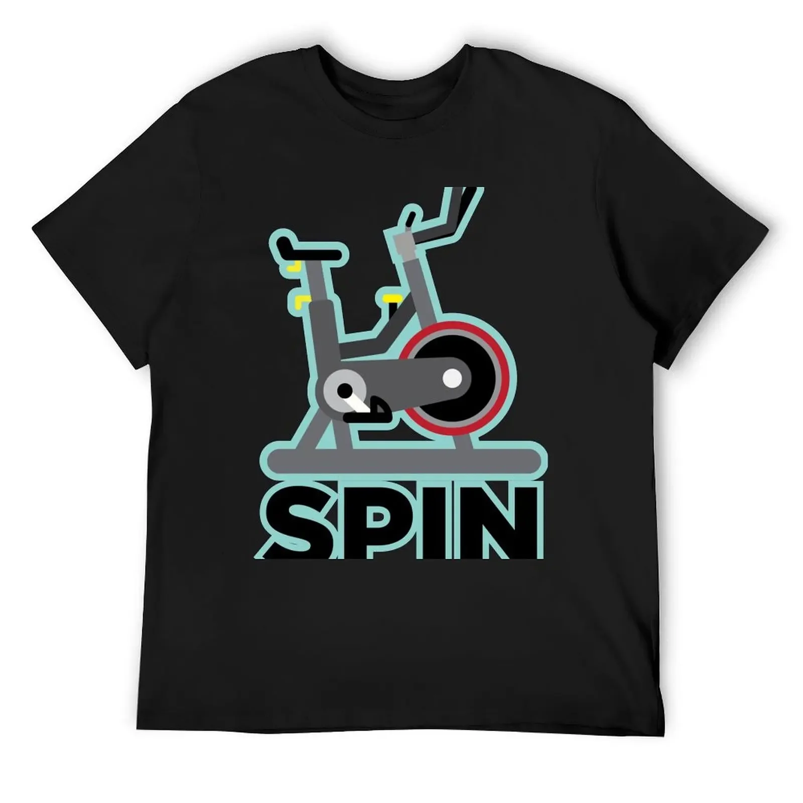 

Spin Bike T-Shirt cotton graphic tees korean fashion heavy weight t shirts for men