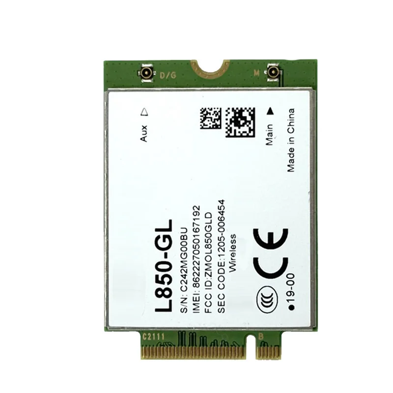 ABJF-Fibocom 4G 모듈 범용 버전 L850-GL WWAN 카드 M. 2 Wifi 2.4G 5G 지원 Lenovo용 아님