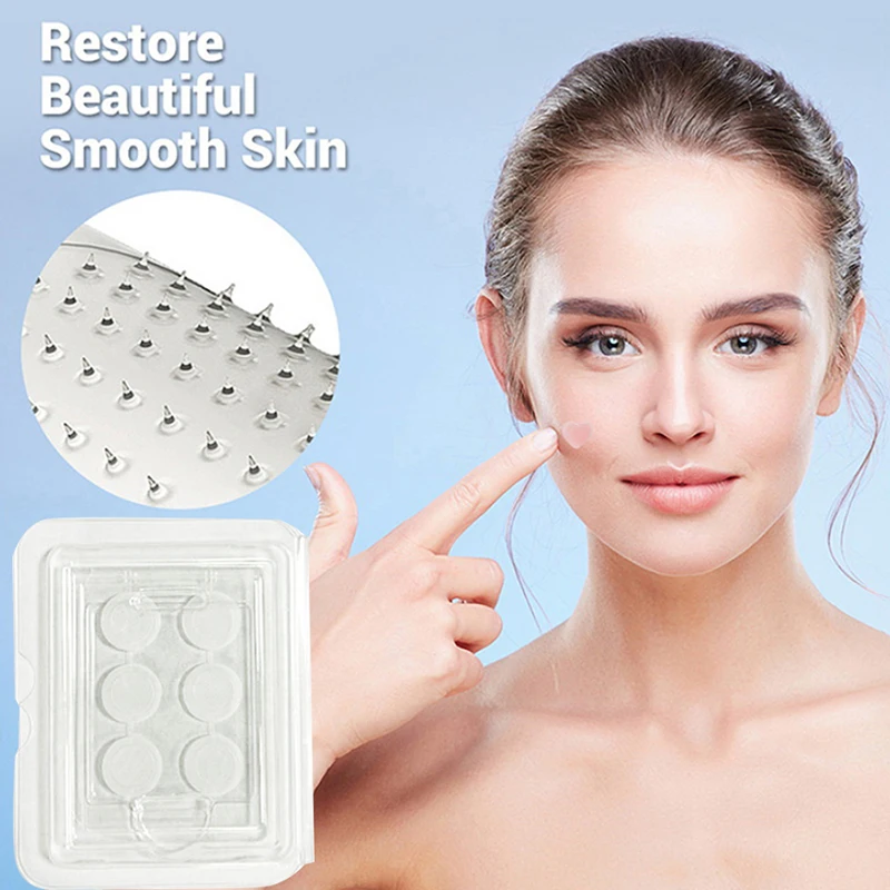 Circle Water Soluble Salicylic Removal Acne Stickers Microneedles Blemish Face Treatment Healing Skin Care