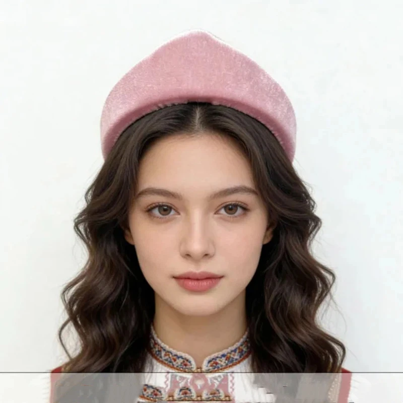 2026 European British Headband For Women Retro Thin And Crown Velvet Wedding Birthday Party Headwear Adjustable Hairband Gifts