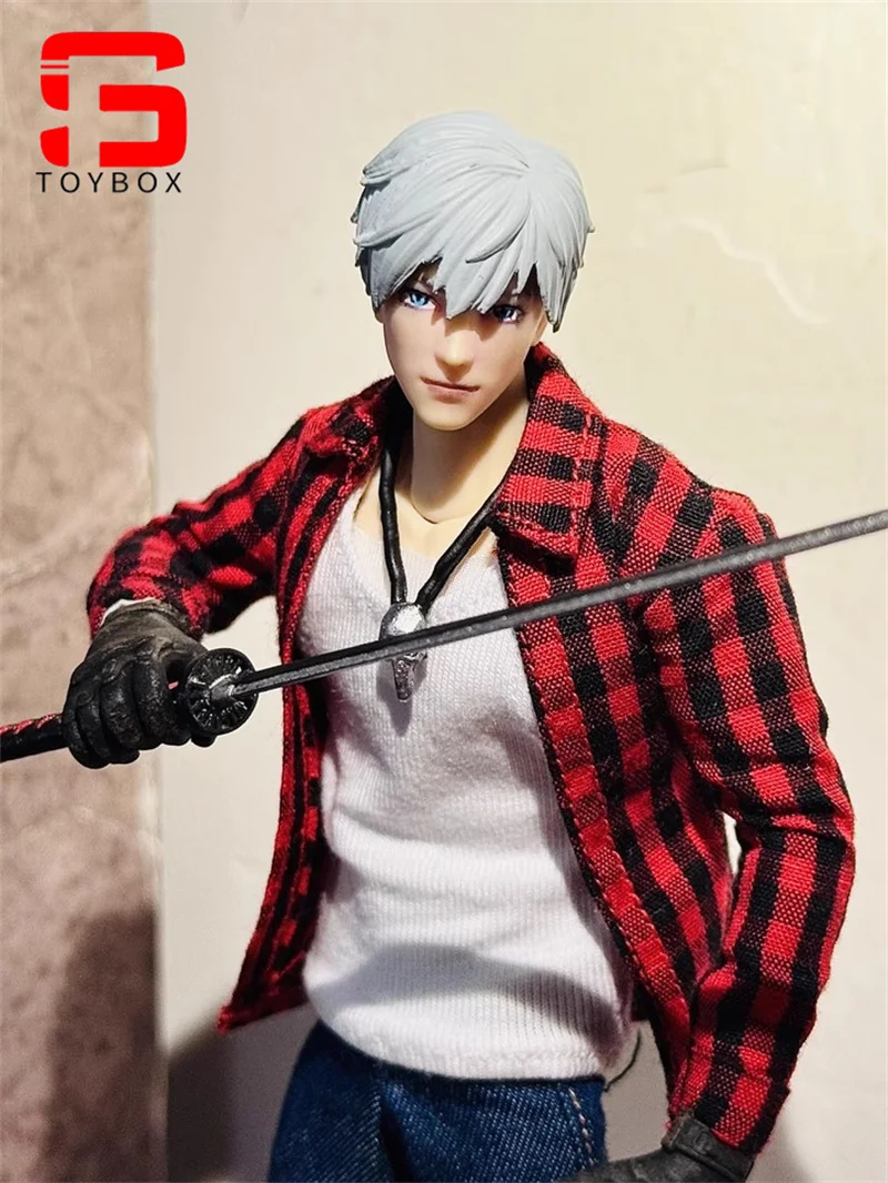 VTOYS X BMS Scala 1/12 Camicia rossa T-shirt nera Jeans Modello di vestiti Misura 12 pollici Soldato maschio Action Figure Body