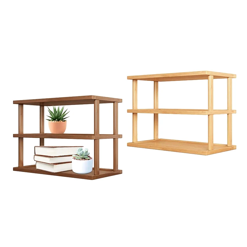 2/3 Layers Desktop Organizer Home Decor Cosmetic Organizer Tabletop Display Shelf For Bedroom Apartment Kitchen Office Dresser