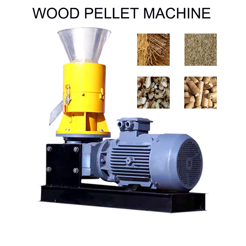 11kw Biomass Granulator Pellet Making Machine Sawdust Fuel Granulator Straw Shell Burning Pellet Production Machine