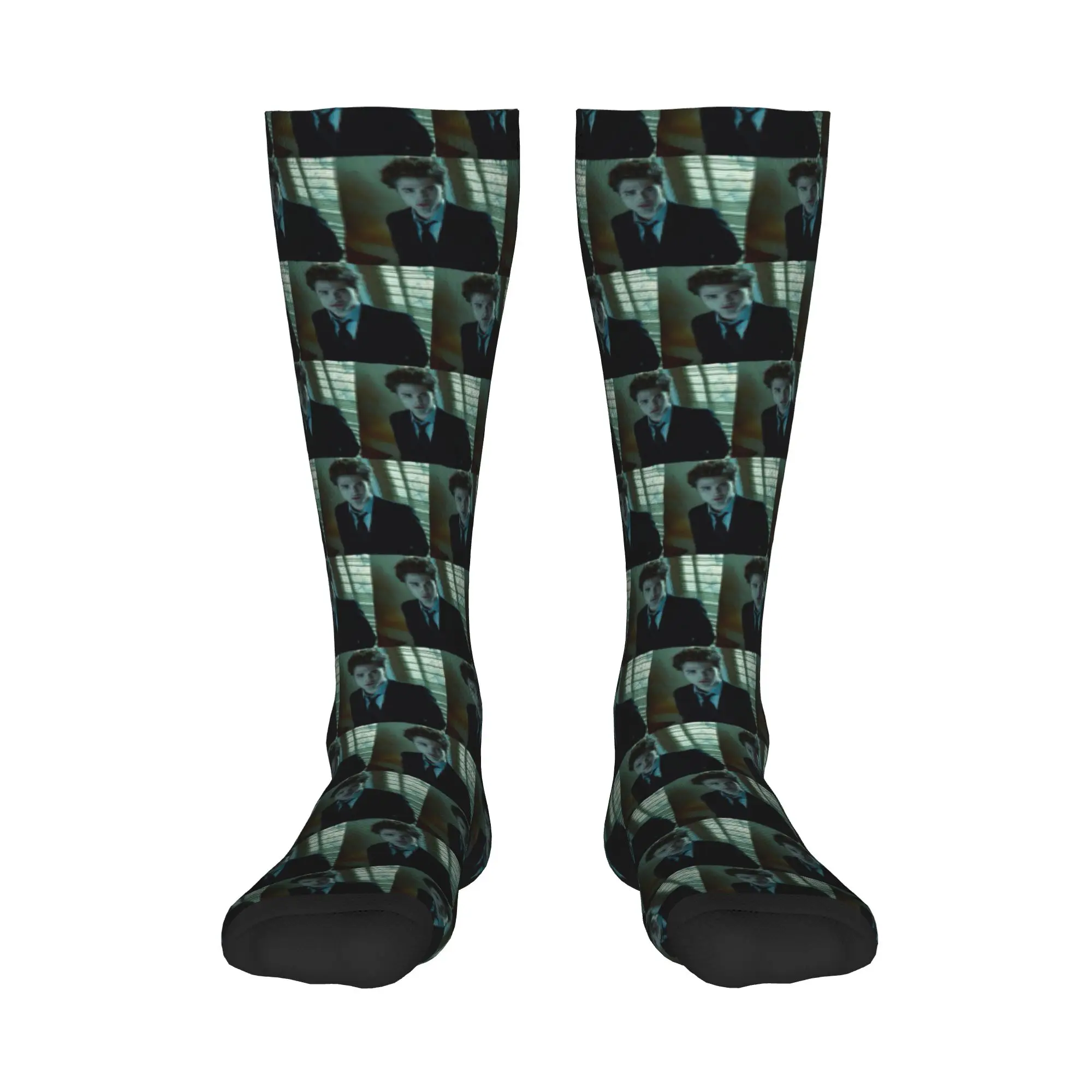 

All Seasons Crew Stockings The Twilight Saga Edward Cullen Socks Harajuku Casual Hip Hop Long Socks Accessories for Men Women