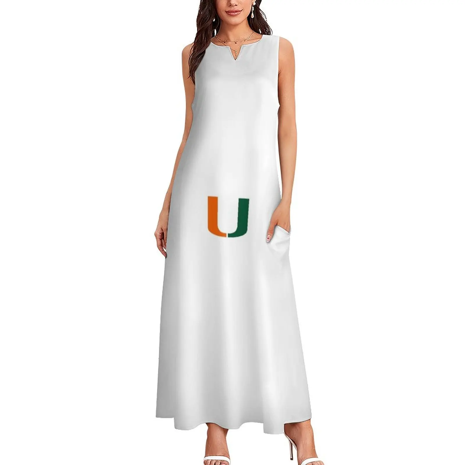 University of Miami Long Dress Evening gown chic and elegant evening dress summer dress woman 2025 trendy