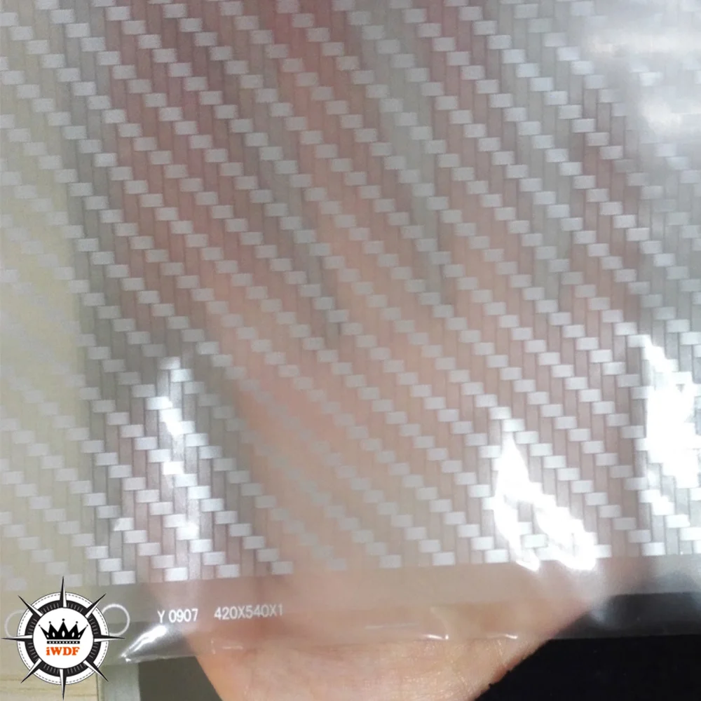 TSAUTOP 0.5mX2m/10m Silver Carbon Fiber Water Transfer Printing Film TSTY737-1 Hydrographics Film Stickers for Car Accessories