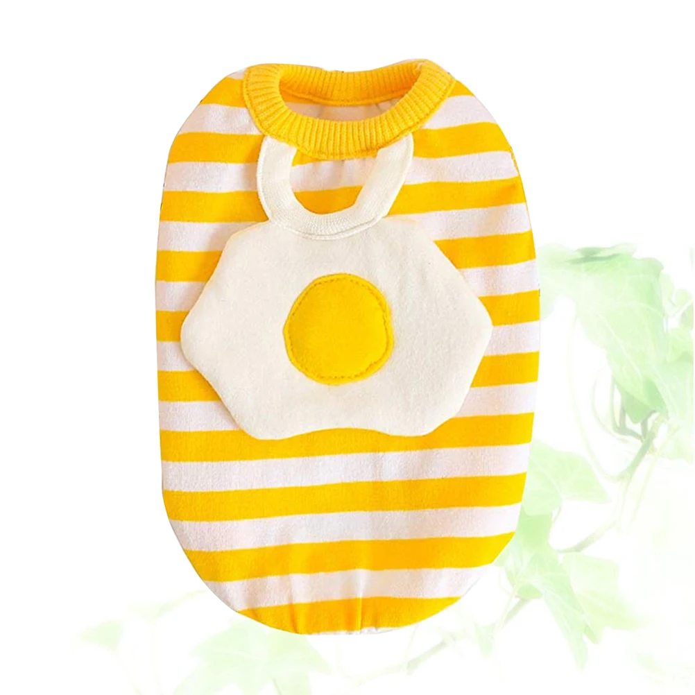 

Stylish Dog Clothes Pet Vest Egg Pattern Outdoor Supplies Spring Summer Cotton Material Comfortable Texture Practical Use