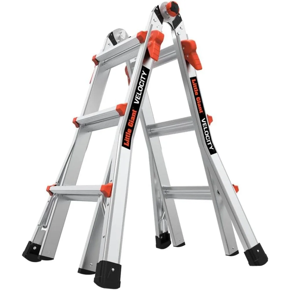 Little Giant Ladder Systems, Velocity, M13, 13 Ft, Multi-Position Ladder, Aluminum, Type 1A, 300 lbs Weight Rating, (15413-001)