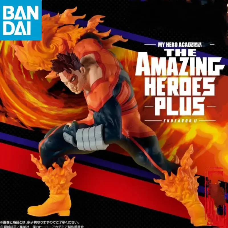 

In Stock Original Genuine Bandai Namco Banpresto My Hero Academia Endeavour Amazing Heroes Plusendeavor Pvc Desktop Toy Gif