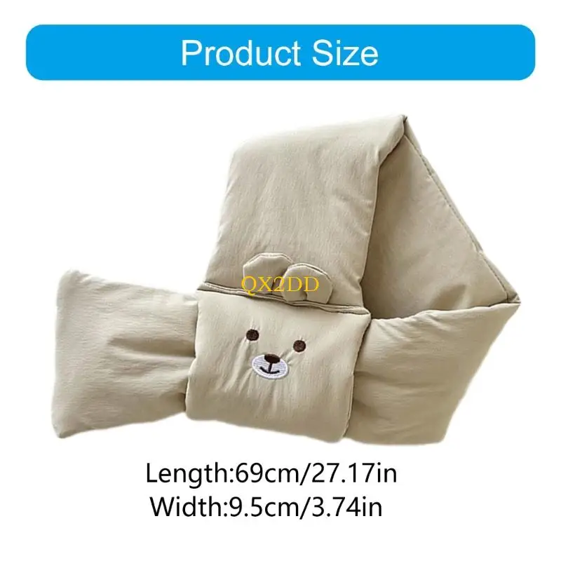 QX2D Thermal Baby Baby Sear Sears Scorf Wind -Scorf со скрытым открытием приключений использования