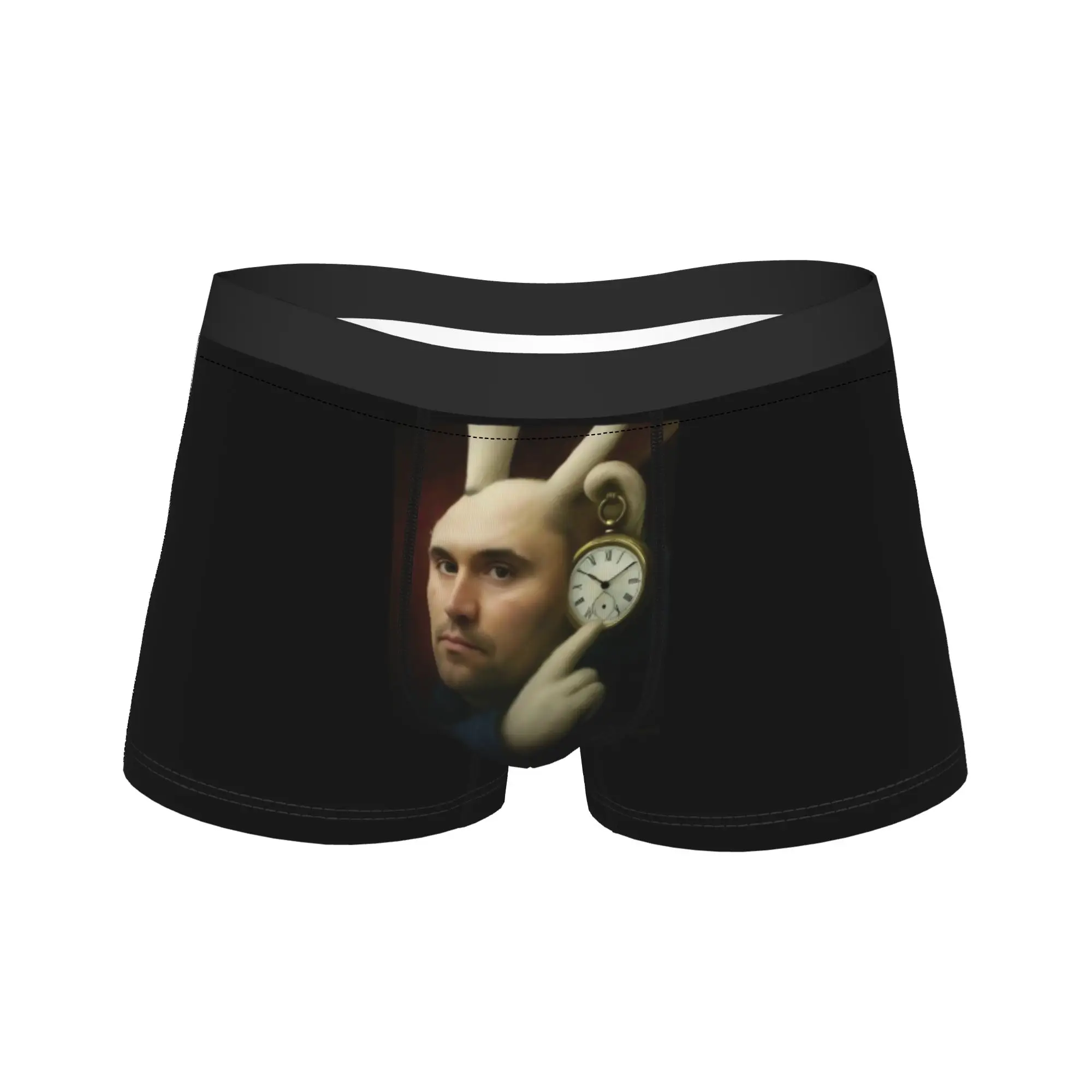 

Трусы-шорты Charlie Kirk Clock Trunk Pouch с качественным принтом, эластичные мужские трусы больших размеров