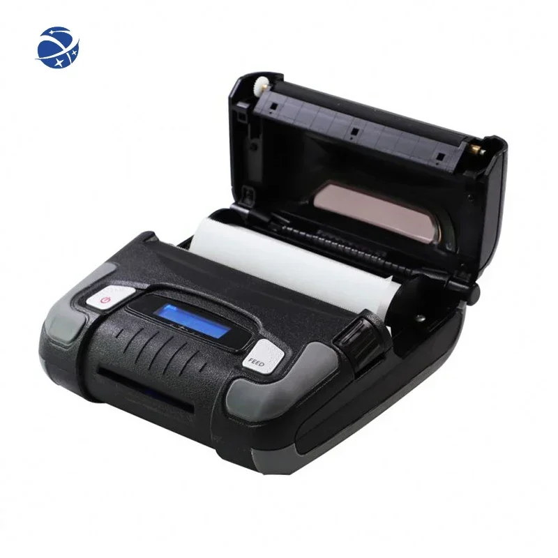 Yunyi Industrial 4 inch Label 1D 2D Barcode Printers Mini Logo Portable Marker Bar Code Mobile Hand Thermal Sticker Printer