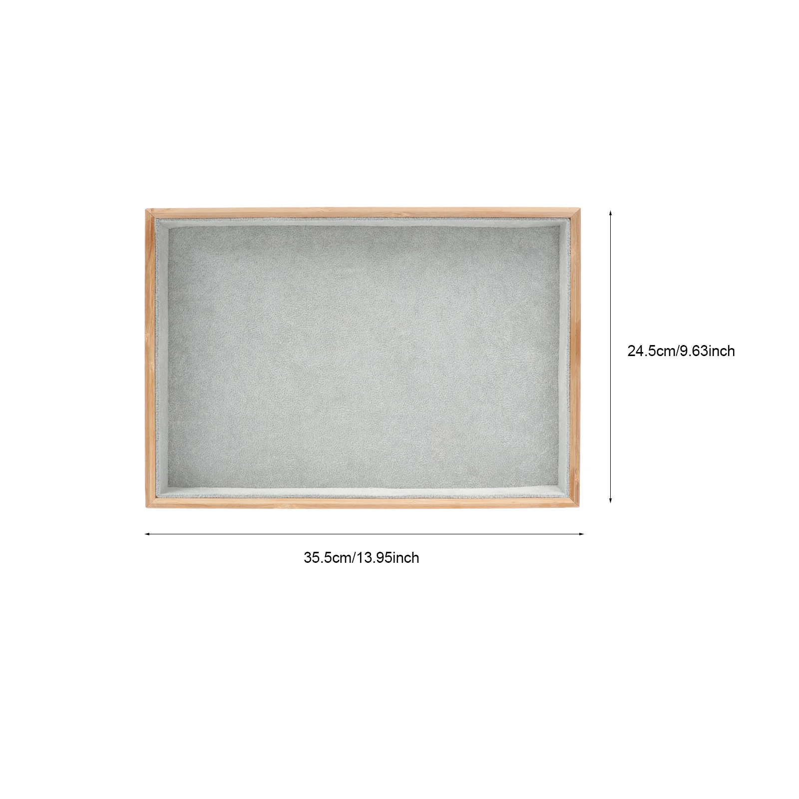 Bamboo Jewelry Display Tray Stylish Organizer for Home Shop Use Necklace Ring Holder Storage Plate Jewelry Plate