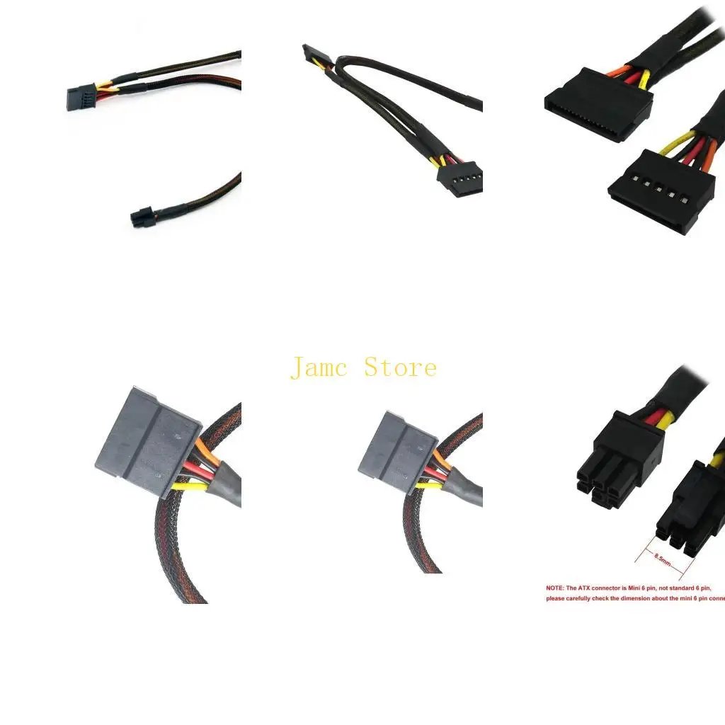 

LX0B преобразует мини-6-контактный в двойной 15-контактный кабель питания для расширения жесткого диска 3668 3650