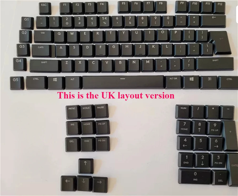 

New transparent keyboard cover suitable for Logitech G813/G815/G913/G915/G915 TKL series mechanical keyboards with UK layout