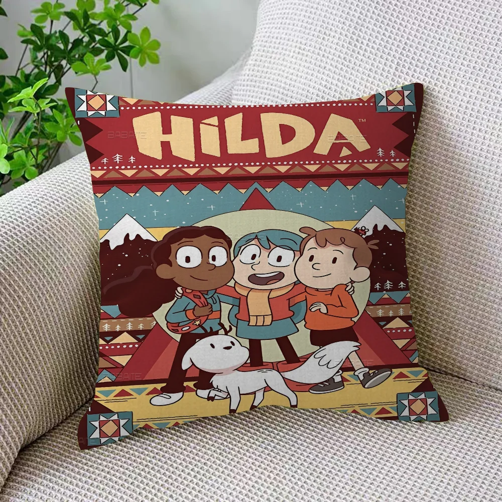 Animated TV Series H-Hilda Pillow Cushion Cover Pillowcase Living Room Sofa Home Decor Customized #5