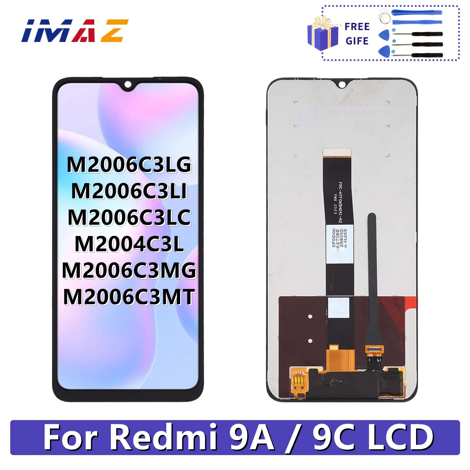 

6.53" For Xiaomi Redmi 9A LCD Touch Screen For Redmi 9C LCD M2006C3MG Display M2006C3LI M2006C3LG Replacement Parts