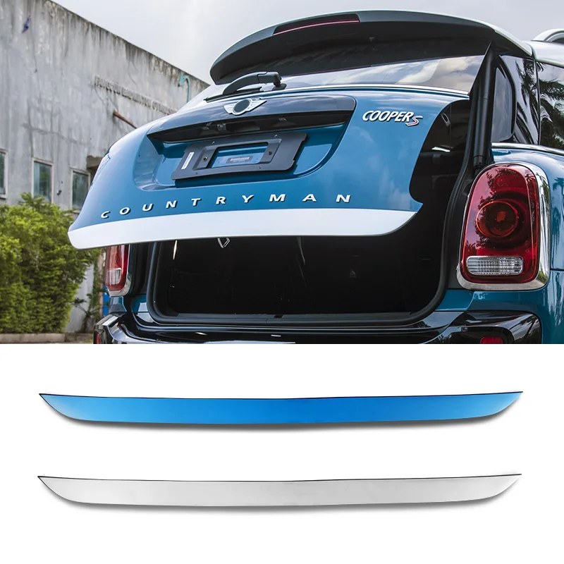 

Rear Door Trunk Decorative Strip Steel Chrome Edge Protection Sticker for Mini Cooper F60 Exterior Car Styling Accessory