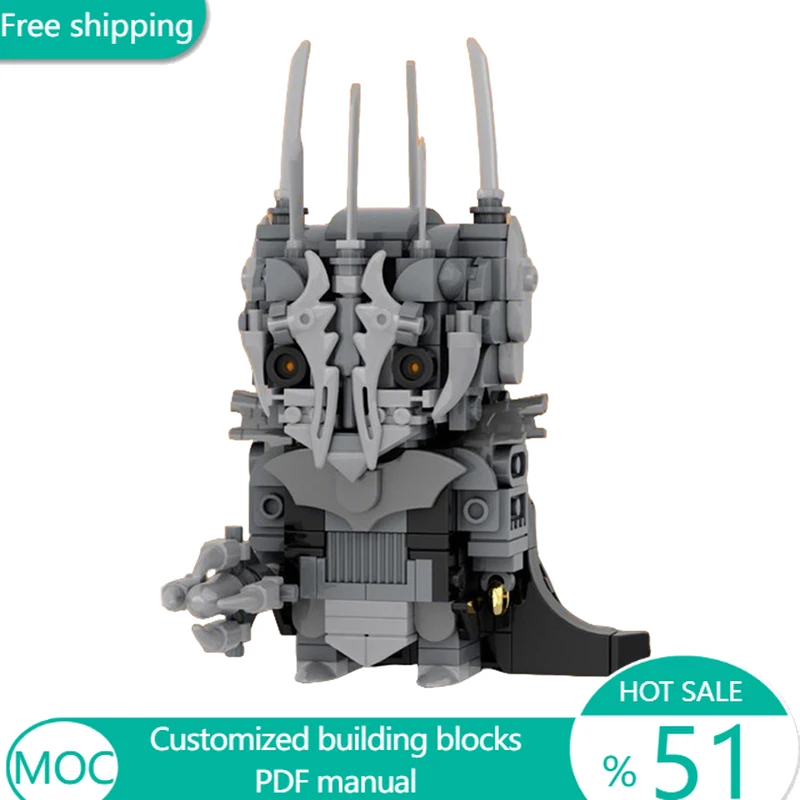 

291 PCS Star Battle Character Brickheadz MOC Customize Modular Building Block Educational Model Kids DIY Boys Festival Toy Gift