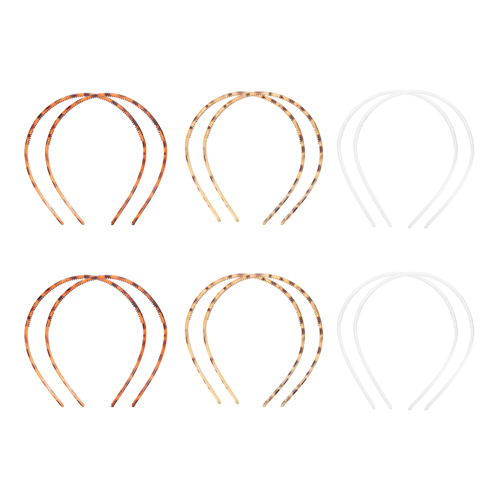 

12 Pcs Plastic Hoops Headb s Stylish Hairb Matte Fashionable Lightweight Girls Women Adjustable Smooth Hairstyles
