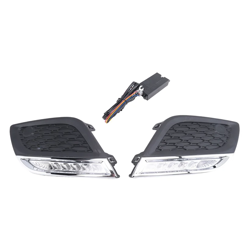 

New Arrival Car Daytime Running Light LED DRL Daylight With Dimmed Function Plating Style For Volvo XC60 2011-2013 Accessories P