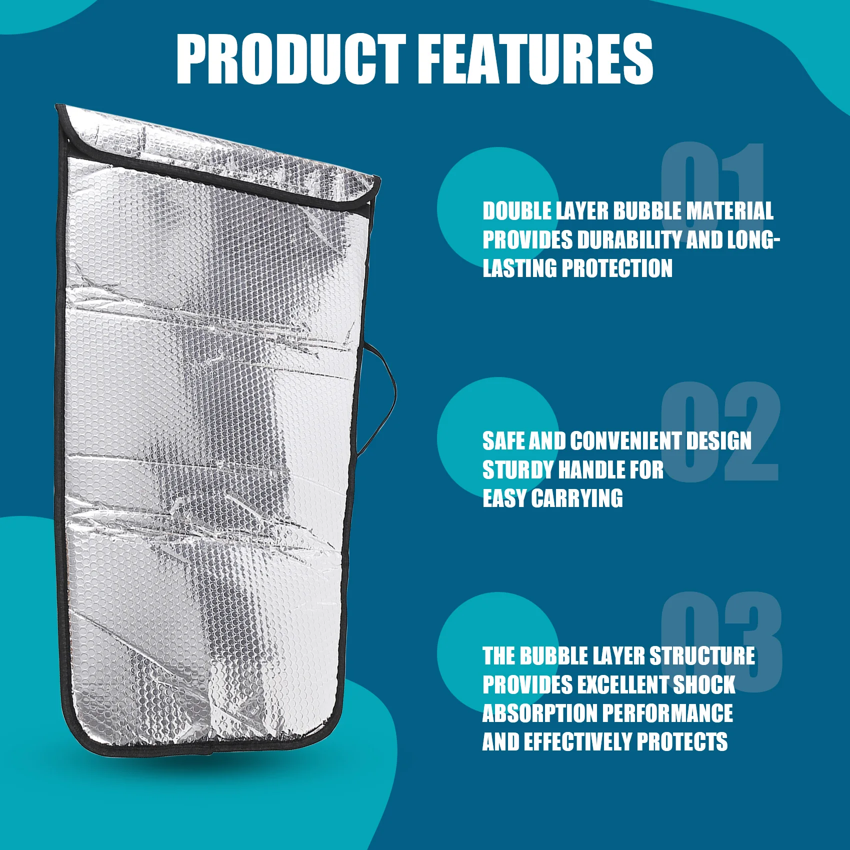 BEDW-Bubble Layer Protection Wing Tote Bag Dubbellaags Bubble Wing Bag Beschermende behuizing voor RC-modelvliegtuig