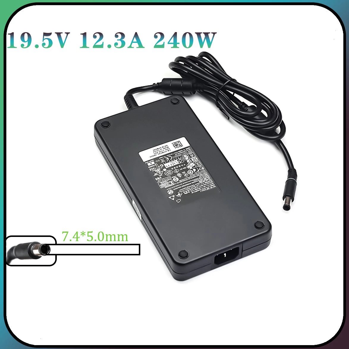

240 Вт 19,5 в 7,4 а 5,0 * мм стандартное зарядное устройство для ноутбука Dell Alienware M15x M17x M18X R2 X51 M4700 M6700 M6800 J211H
