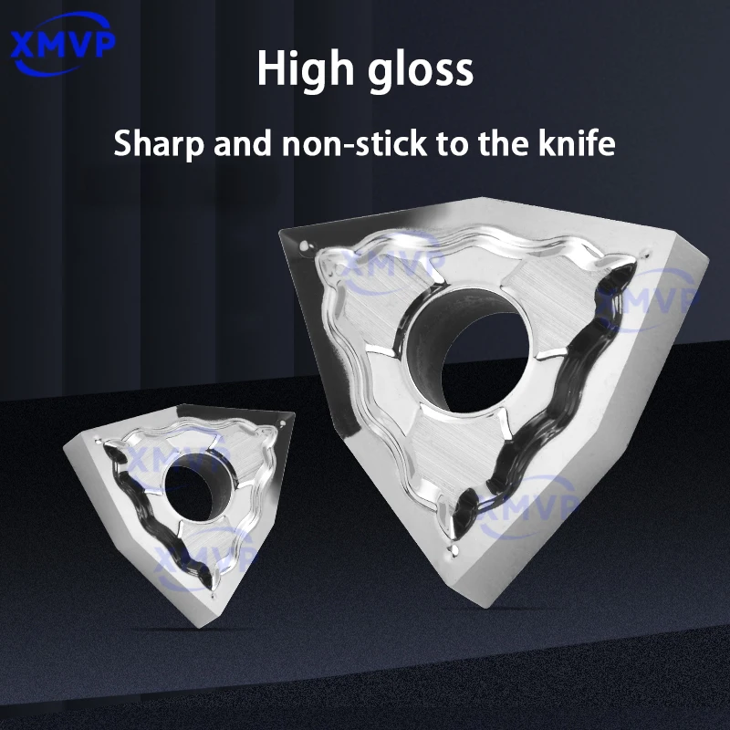 

CNC aluminum inserts WNMG triangular cylindrical peach-shaped turning tools 16040408 alloy tool grains and tool heads for copper