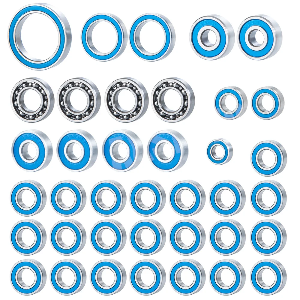 AXSPEED 38Pcs Wheel Hub Sealed Bearing Kit for Axial SCX10 III AXI03007 1/10 RC Crawler Car Truck Accessories Upgrade Parts