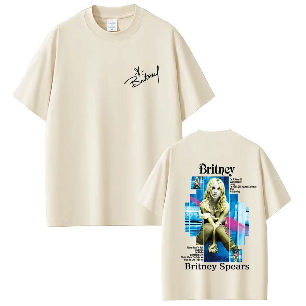 

Britney Spears The Britney Album Graphic T-shirt Men Women Clothing Fashion Pop Music T Shirt Male Casual Vintage Cotton Tshirt