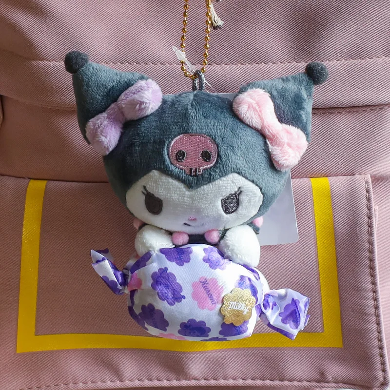 ハローキティぬいぐるみクロミメロディシナモロールペンダントかわいい漫画ぬいぐるみバッグバックパックキーホルダー