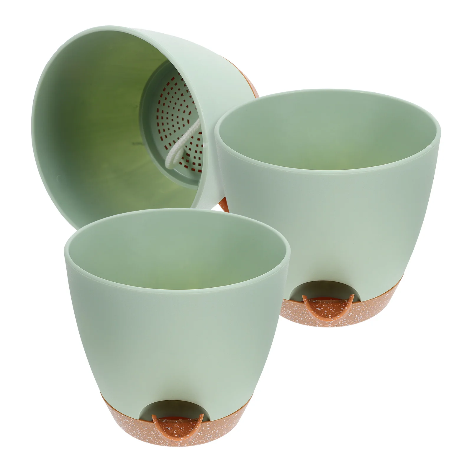 

3 шт. автоматический водопоглощающий цветочный горшок, самополивные горшки для растений для домашнего садоводства, кашпо для хранения