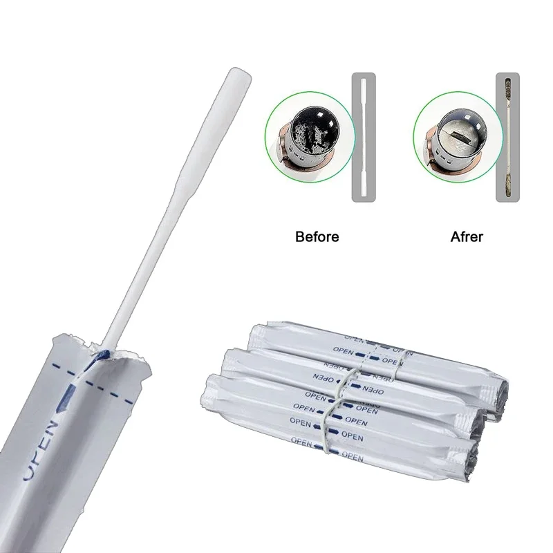 30 unids/lote hisopos de algodón con Alcohol palo de limpieza de doble cabezal para IQOS 2,4 PLUS para IQOS 3,0 /Duo LIL/LTN/HEETS/GLO calentador en Stock