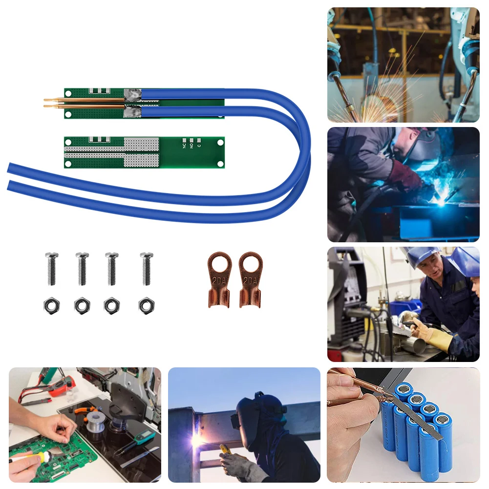 Copper Spot Welding Pen Handheld Welder Spot Welding Pin Adjustable DIY Solder Pin Antioxidant Fire Prevention for 18650 Battery