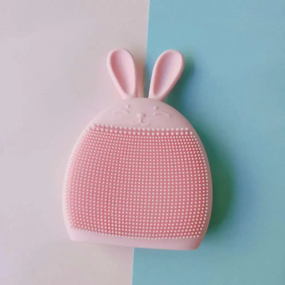 Silicone Bunny Cleansing Brush Multifunctional Rabbit Facial Cleaning Brush Manual Massage Brush Shampoo Brush Facial Care Tool