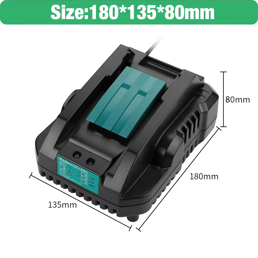 마키타용 정품 리튬 이온 배터리 충전기, 전동 공구 충전기, 18V, 14.4V, BL1860B,BL1850B,BL1840,BL1830,BL1820,BL1415,BL1440, 3A