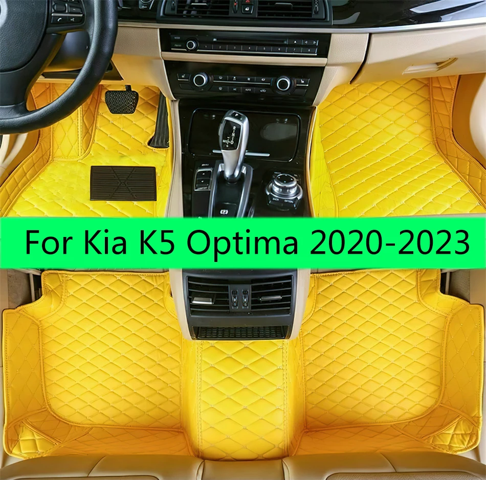 Car Floor Mats For Kia K5 Optima 2023 2022 2021 2020 Auto Custom Waterproof Carpets Interior Accessories Foot Pads Rugs Parts