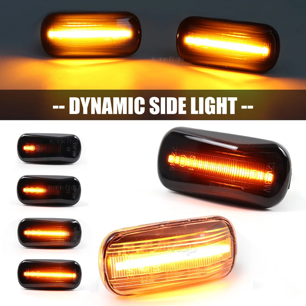 2pcs For Honda CRV Accord Civic City Fit Jazz Stream HRV S2000 Odyssey Side Marker Lights Dynamic LED Turn Signal Lamp Indicator