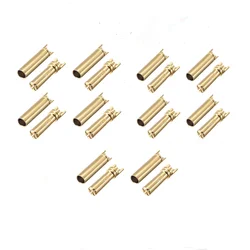 2/5/10 Pairs Gold Plated 4.0 Banana Plug Bullet  Male Female Connector for RC Lipo Battery ESC Motor Airplane Car Boat