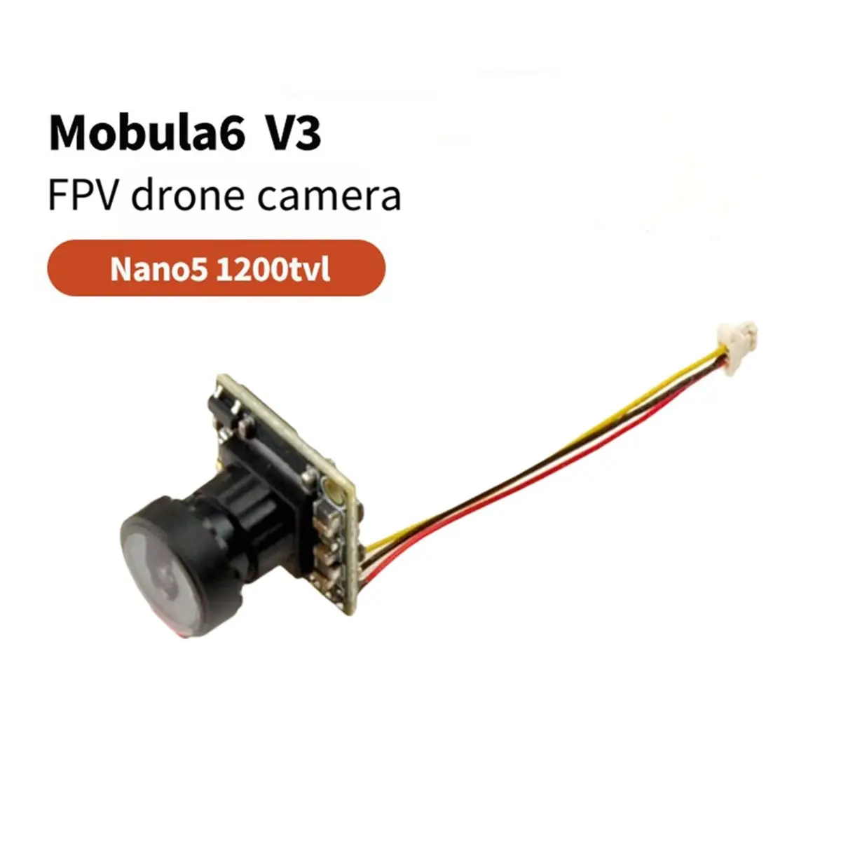 Nano5 FPV Camera 1/3 CMOS 1200TVL 155° 2.1mm Len 0.8mm Plug for Mobula6 2024 V3 FPV Drones