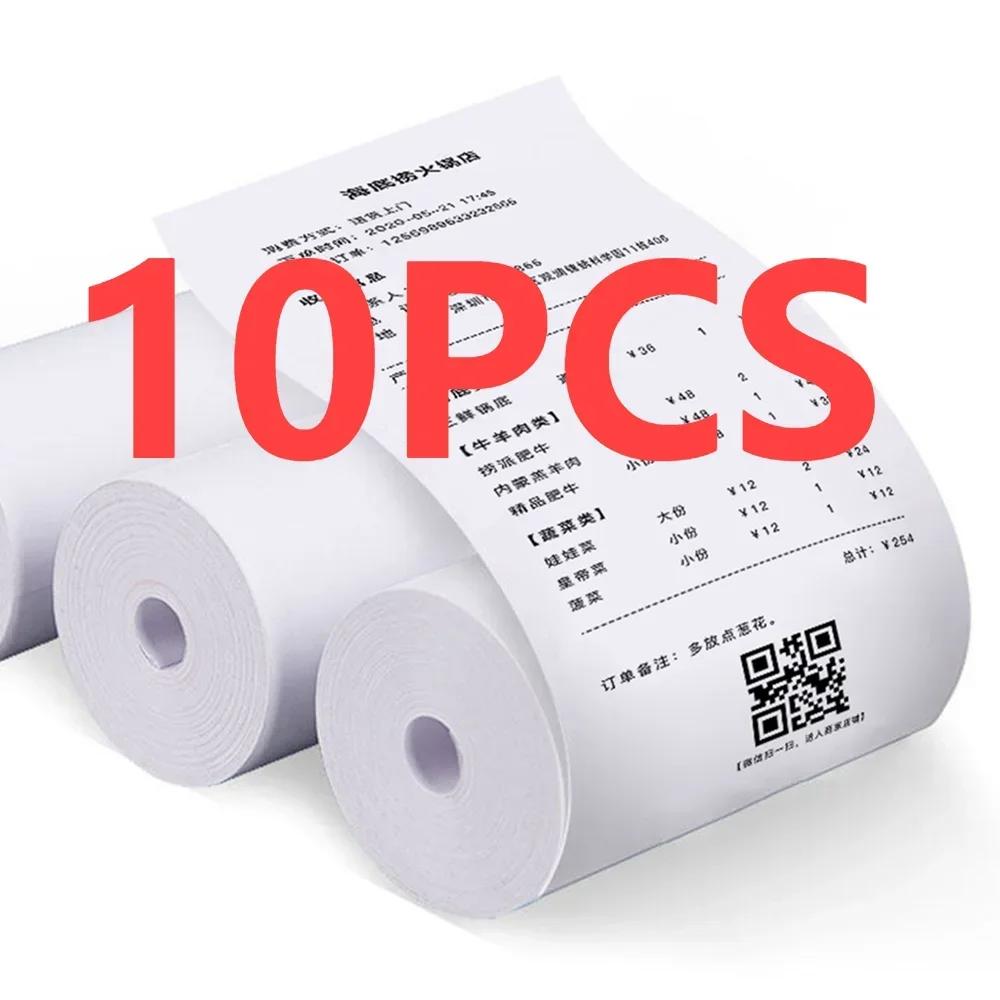 10 Rolls Thermal Paper White Children Camera Wood Pulp Instant Print Kids Camera Printing Paper Replacement Accessories Parts