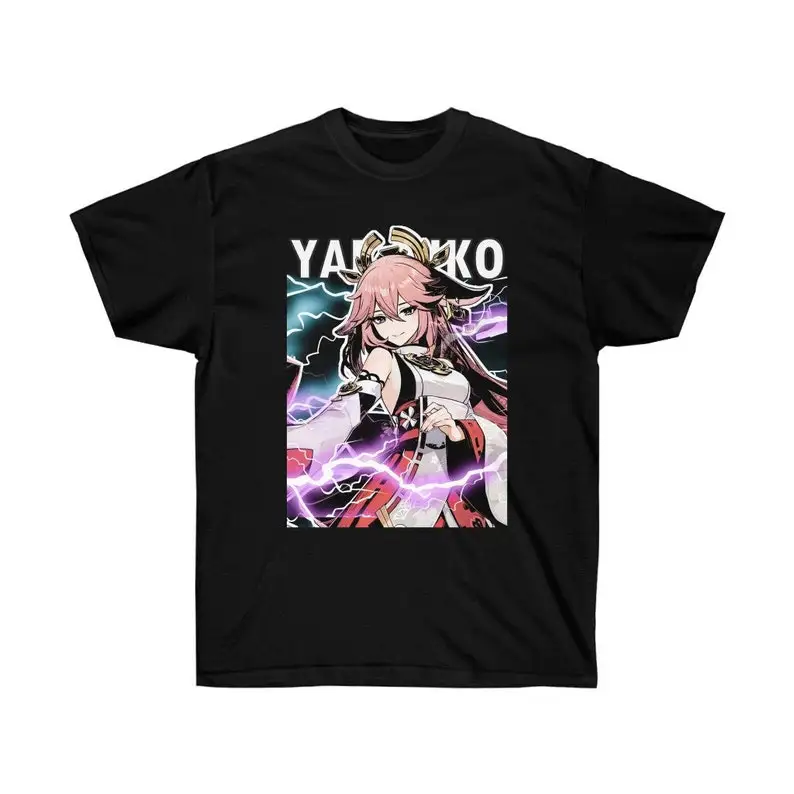 Yae Miko Genshin Impact Shirt Genshin T-Shirt Fan-made Genshin Impact Shirt Unisex Ultra Cotton Tee