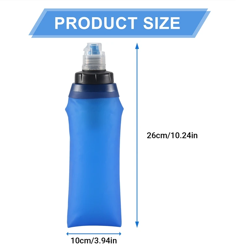 500Ml Water Filter Bottle Water Filter Straw Soft Folding Outdoor Filtered Water Bag For Sport Camping Hiking Cycling