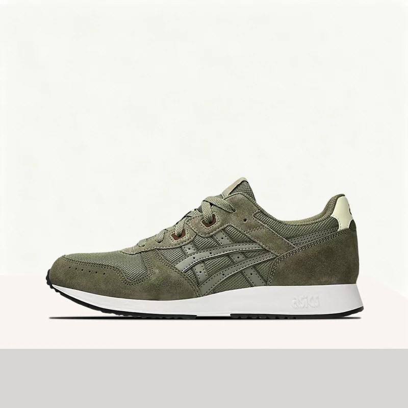 ASICS Lyte Classic Unisex Green Low-Top Cushioned Runners – Comfortable Stylish Minimalist Versatile Everyday Fit 1203A611-302
