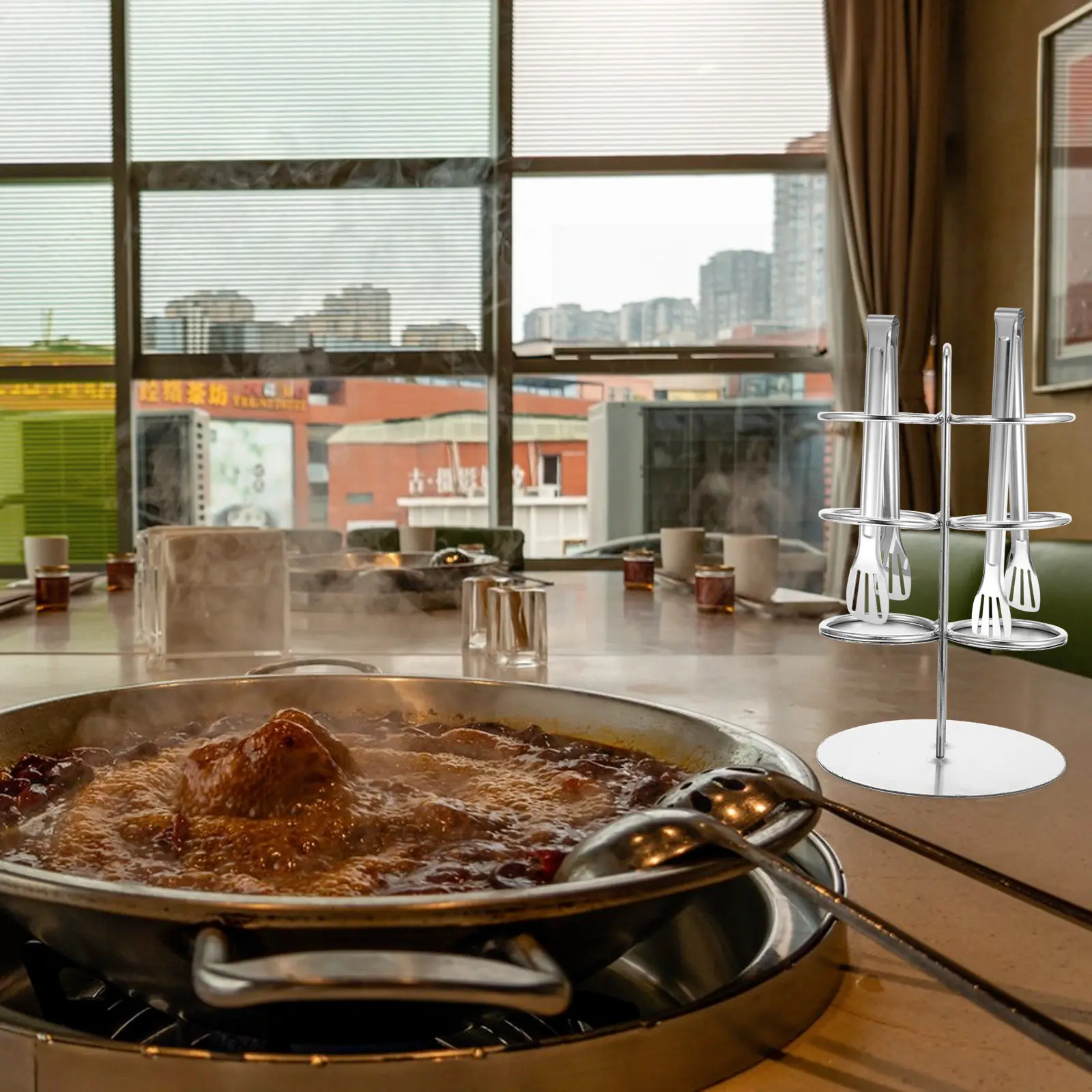 

Держатель для пакетов, сверхпрочный зажим-органайзер для кухонных принадлежностей, компактная подставка для хранения на столешнице