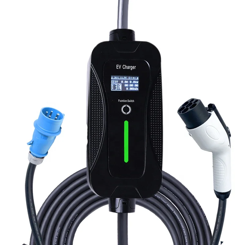 Chinese Electric Vehicle GB/T Portable Level 2 EV Home Charger 32A 7.4KW 250Vac For ID4 ID6