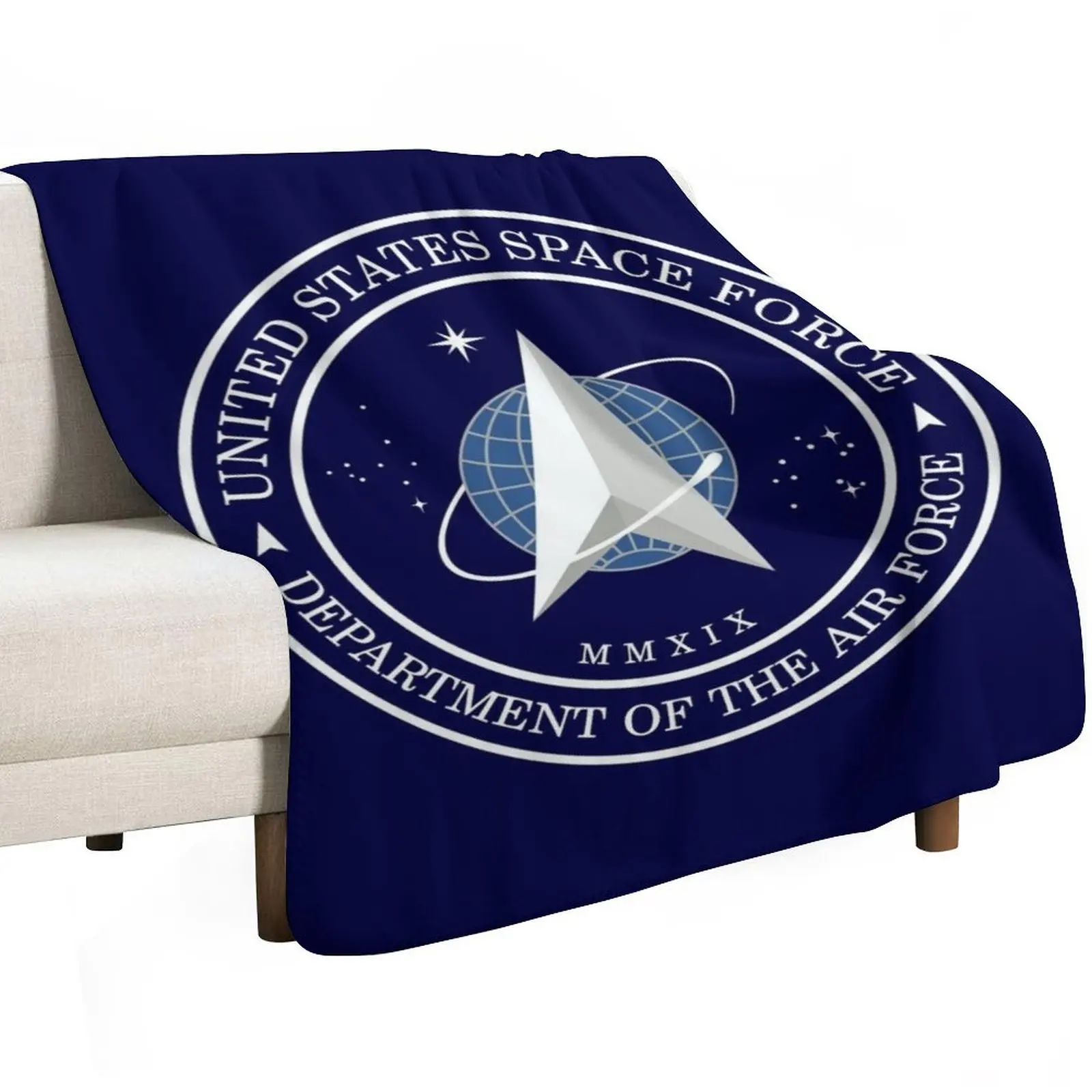 United States Space Force USSF Official Logo Emblem Throw Blanket Summer For Sofa Thin Stuffeds blankets ands Blankets