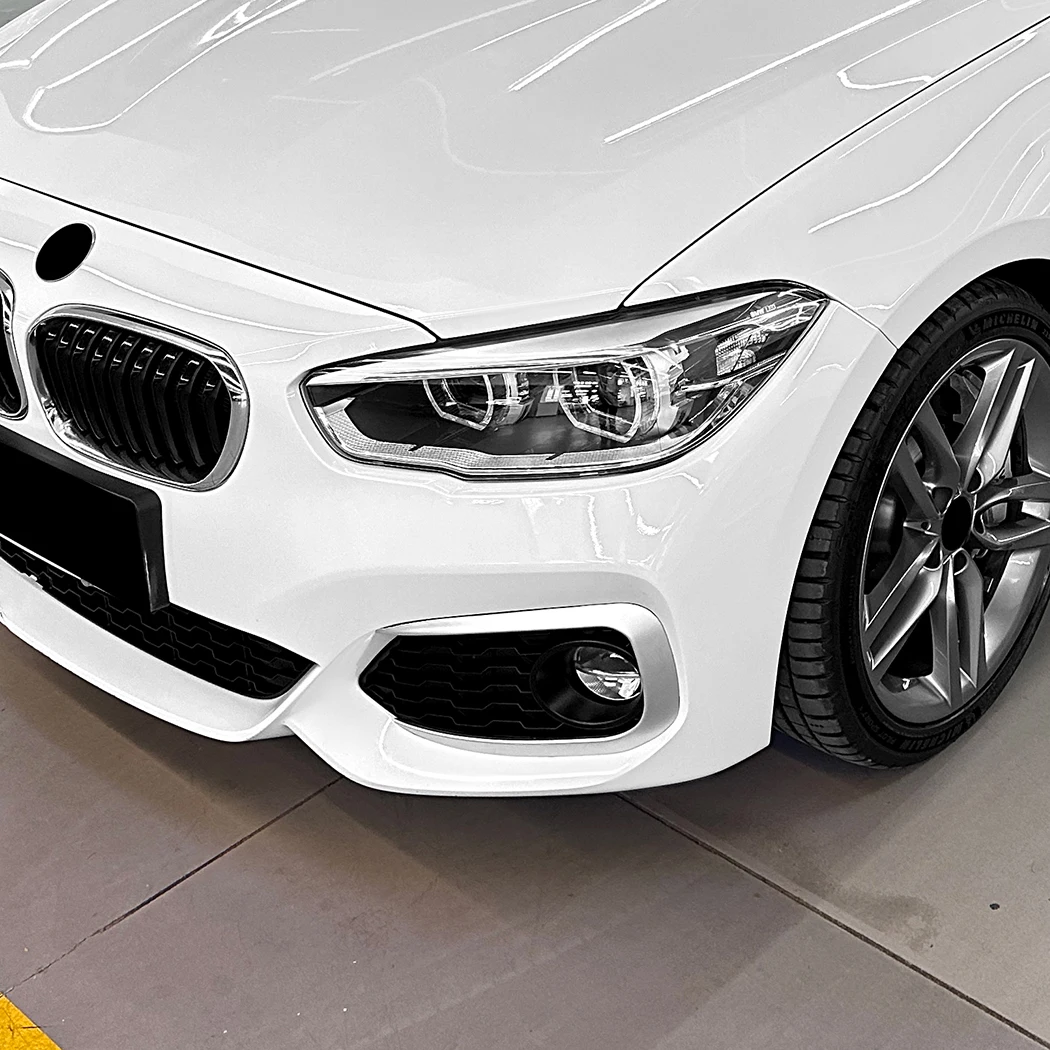 Car Front Canard Tuning For BMW 1 Series F20 F21 M Sport 2015-2019 Front Bumper Side Spoiler Splitter Air Blade Body Kit